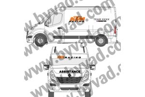 Kit Stickers Assistance KTM