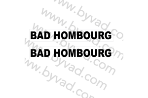 Autocollant Bad Hombourg x 2