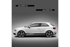 Kit 2 bandes latérales AUDI QUATTRO