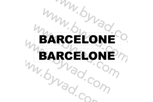 Autocollant Barcelone x 2