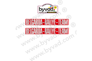 Deux autocollants Moto Dakar BELGARDA RALLYE TEAM