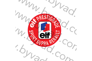 Sticker pour bouchon d'huile ELF PRESTIGRADE