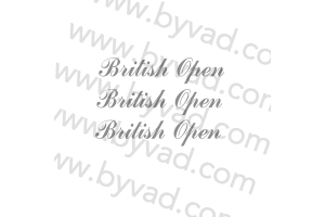 Kit 3 stickers Mini British Open version IMPORT