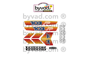 Kit autocollants Peugeot 103 SP Orange