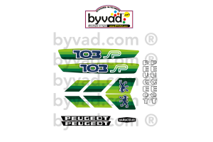Kit autocollants Peugeot 103 SP Vert