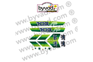 Kit autocollants Peugeot 103 SP Vert