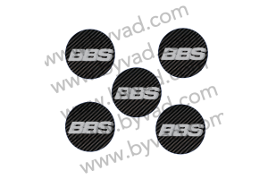 Kit 5 Stickers Centre de roue BBS 70 mm