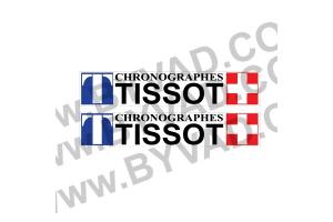 2 Autocollants Chronographes Tissot