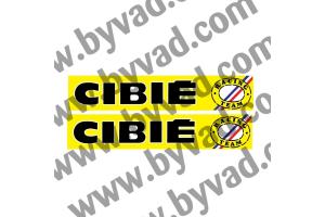 2 Stickers CIBIE RACING TEAM