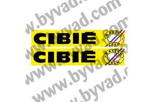 2 Stickers CIBIE RACING TEAM