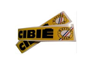 2 Autocollants CIBIE TEAM