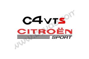 Sticker Citroen Sport - C4 VTS