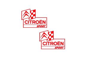 2 Sticker Citroen Sport 