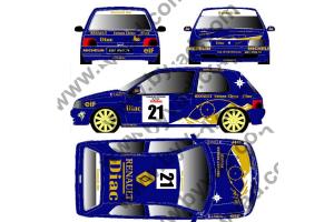 Kit déco Clio williams Serge Jordan tour de Corse 1993