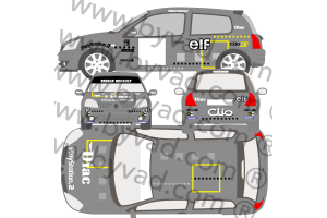 Kit déco clio RS2 RALLYE