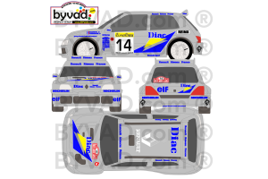 Kit déco Clio Diac - Monte Carlo 1995 - Ragnotti Thimonier