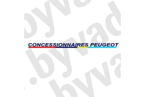 Sticker de lame avant CONCESSIONNAIRES PEUGEOT