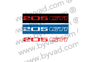 Cache plaque immatriculation 205 GTI