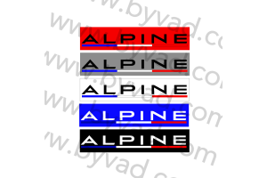 Cache plaque immatriculation ALPINE "FRANCE"