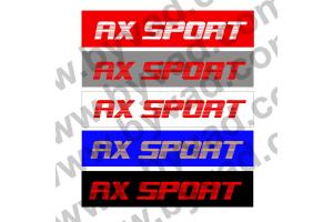 Cache plaque immatriculation AX Sport