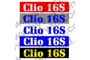 Cache plaque immatriculation Renault Clio 16S