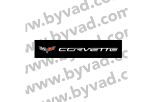 Cache plaque immatriculation CORVETTE