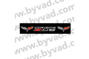 Cache plaque immatriculation CORVETTE Z06