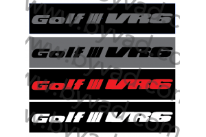 Cache plaque immatriculation GOLF 3 VR6