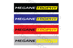 Cache plaque immatriculation MEGANE TROPHY