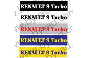 Cache plaque immatriculation Renault 9 Turbo