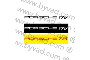 Cache plaque immatriculation PORSCHE 718