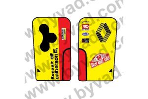 Sticker carte Renault 3 boutons R5 Alpine Calberson