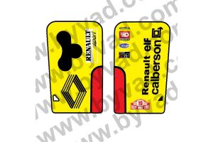 Sticker carte Renault 3 boutons R5 Alpine Calberson