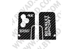 Sticker carte Renault 3 boutons Renault Sport