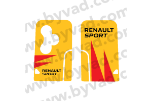 Sticker carte Renault 3 boutons Renault Sport RS18