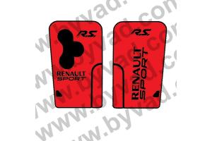 Sticker carte Renault 3 boutons RS Renault Sport