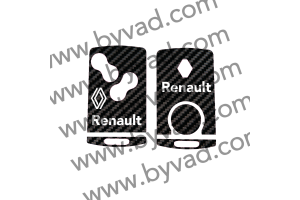 Sticker carte Renault 4 boutons Renault logo 2021