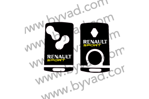 Sticker carte Renault 4 boutons Renault Sport