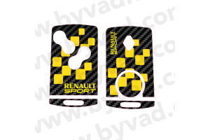 Sticker carte Renault 4 boutons Renault Sport