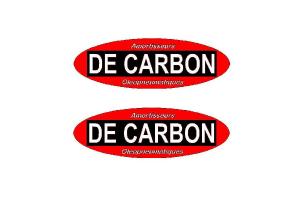 2 Stickers De Carbon Oval