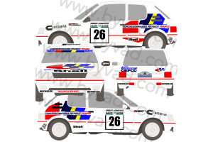 Kit déco Peugeot 205 GTI Ivens 88