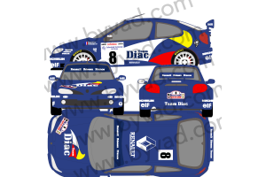 Kit déco Maxi Mégane Tour de Corse 1996