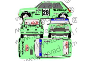 Kit déco R5 Alpine Monte Carlo 1979