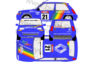 Kit déco R5 GT Rallye Tour de Corse 1990