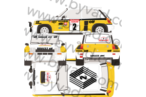 Kit déco R5 Turbo Jean Ragnotti Tour de Corse 1983