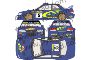 Kit déco SUBARU IMPREZA GT WRC Monte Carlo 1999