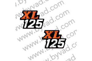 Deux stickers moto Honda XL 125