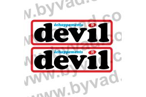 Autocollant Devil Echappement