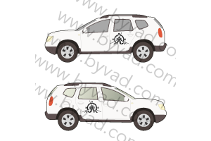 2 autocollants Logo DACIA DUSTER AVENTURE