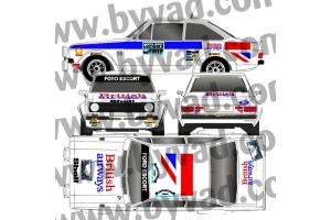 Kit déco Ford Escort Lombard Rallye 77